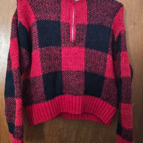 Jessica Simpson Plaid Fuzzy Zipper Sweater Jacket Lot of 3 - Picture 6 of 9